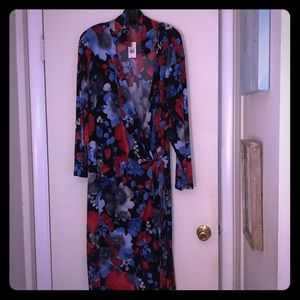 Floral Print The Limited Wrap Dress Sz 3X